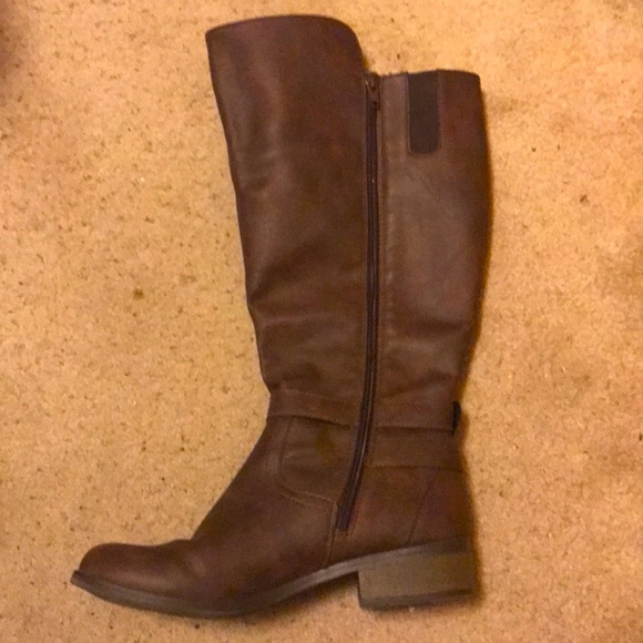 Brown Mid Calf Boots - Picture 2 of 5